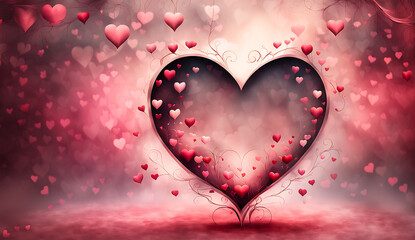 Valentine's day illustration ,background, romantic couple