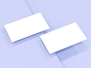 Corporate stationery set mockup at white textured business card paper background.