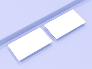 Corporate stationery set mockup at white textured business card paper background.