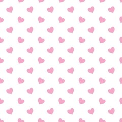 colorful seamless pattern with hearts