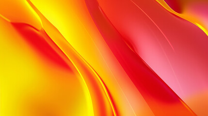 Seamless Loop With Abstract Fluid Red Yellow Gradients, Inner Glow Wavy. Website background. Copy paste area for texture
