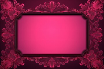 Pink frame with borders