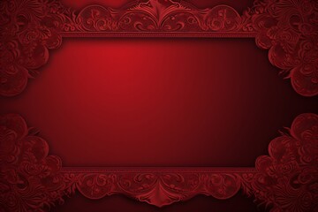 Red or maroon color frame for greeting card or banner design