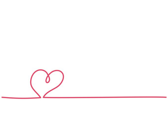 ハートのラインフレーム