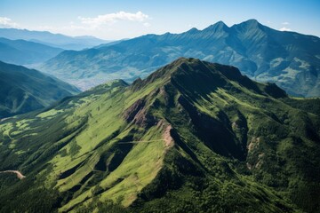 Obraz premium Beautiful view of mountain landscape