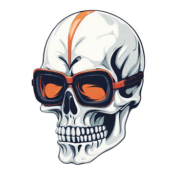 Skull illustration for t shirt design. Graphic resource ready for print and easy to use. Rock underground hipster.