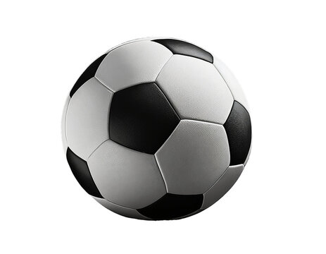 vector isolated realistic soccer ball over white