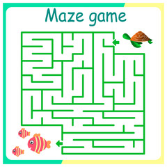  Children logic game to pass the maze. Educational game for kids. Attention task. Choose right path. Funny cartoon character.
