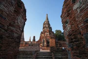 Wat Chaiwatthanaram Ayutthaya Province, Thailand, built in the reign of King Prasat Thong in 1630,...