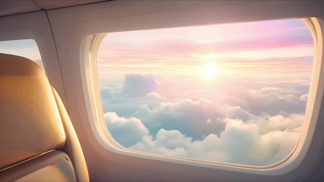 Immerse yourself in the tranquil atmosphere of a private jet cloudscape, where the only thing on your mind is the breathtaking beauty unfolding outside your window.