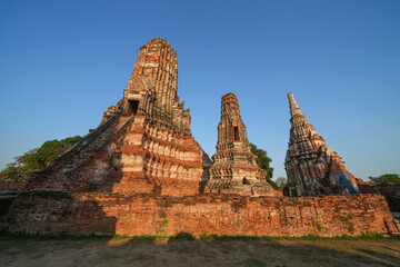 Wat Chaiwatthanaram Ayutthaya Province, Thailand, built in the reign of King Prasat Thong in 1630,...