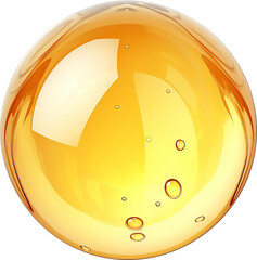 Drops of cooking oil isolated on transparent background. PNG