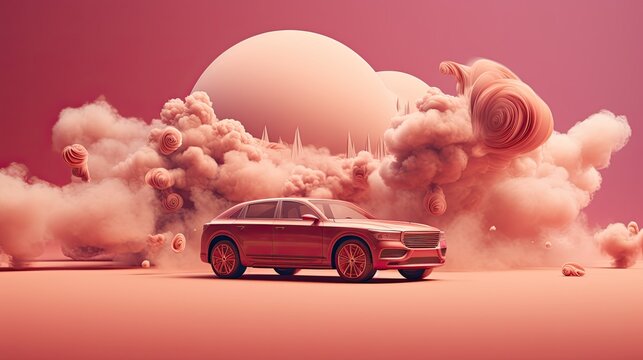Remote vehicle climate preconditioning solid color background