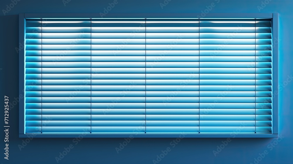 Poster smart blinds for automated light control solid color background