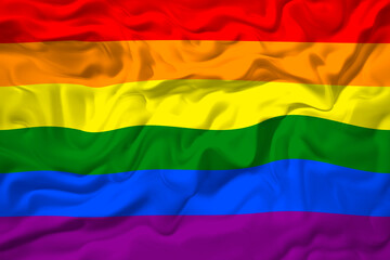 Fototapeta premium National Flag of Gay Pride. Background with flag of Gay Pride