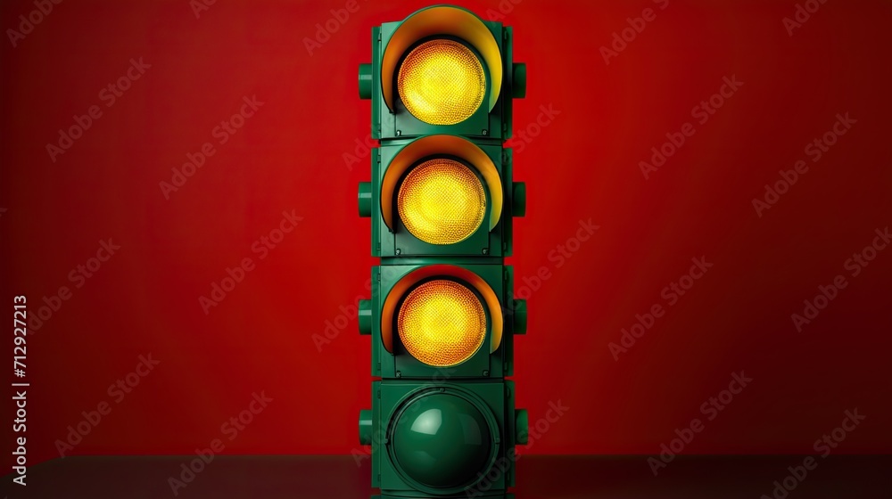 Poster traffic light recognition systems solid color background