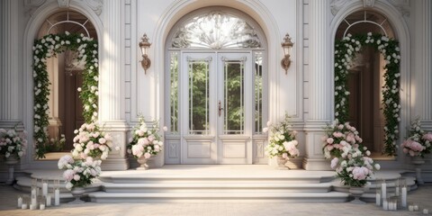 Exquisite entrance for elegant homes.