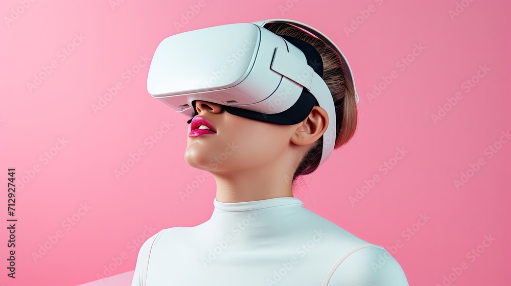 Poster virtual reality distraction during procedures solid color background