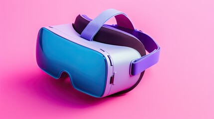 Virtual reality for attention deficit hyperactivity disorder adhd interventions solid color background