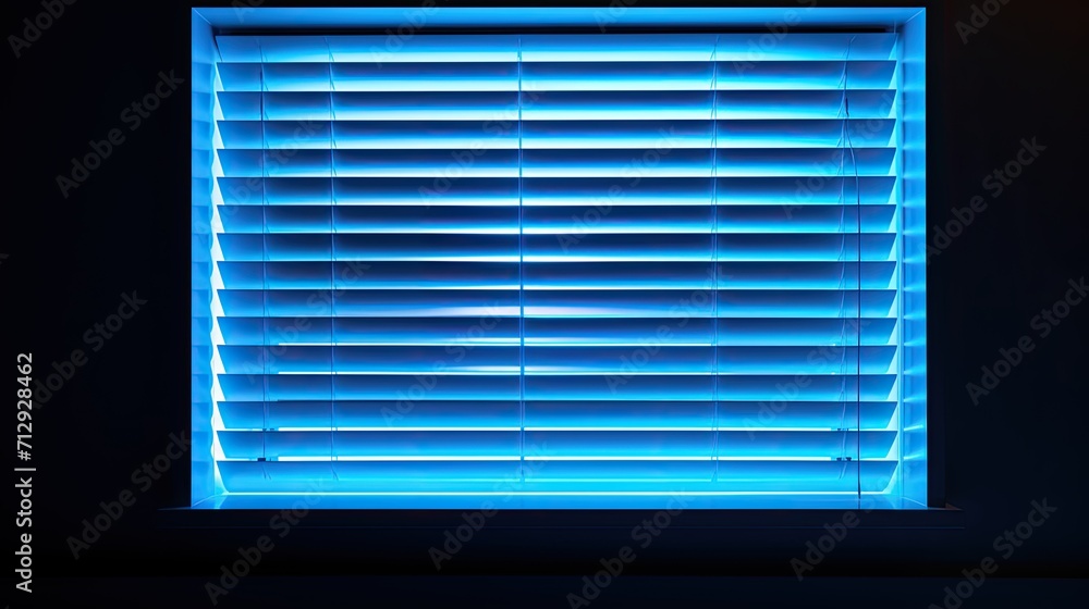 Poster voice activated robotic window screens for ventilation control solid color background