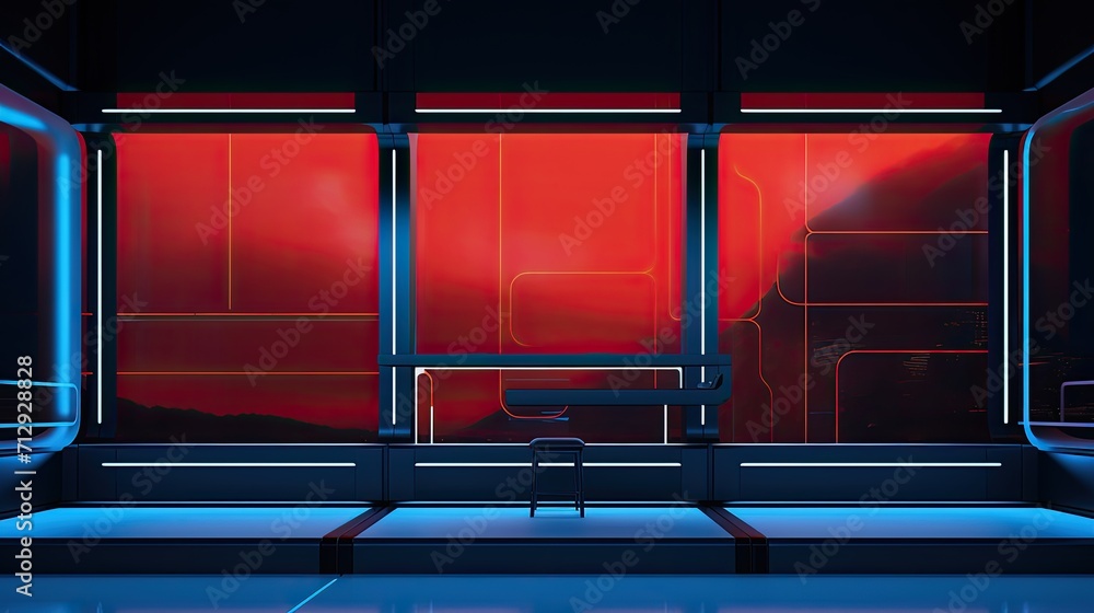 Poster voice controlled robotic window screens with uv protection solid color background