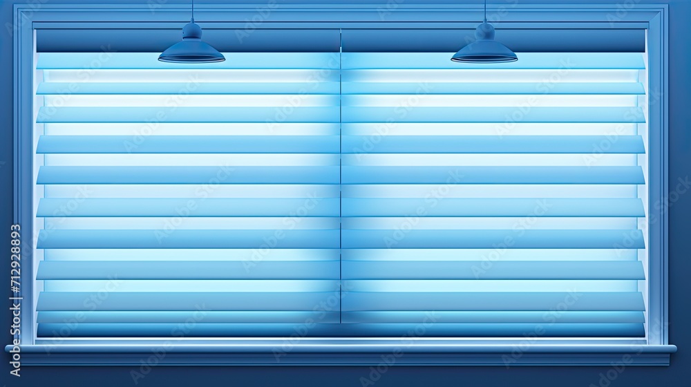 Poster voice controlled robotic window shades for light management solid color background