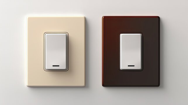 Wireless Smart Light Switches For Remote Control Solid Color Background