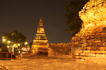 Wat Chaiwatthanaram Ayutthaya Province, Thailand, built in the reign of King Prasat Thong in 1630, taken on 14 January 2024.