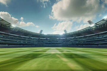 Cricket stadium Day view, Sunlight View