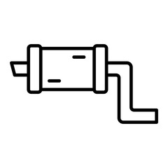   Exhaust line icon