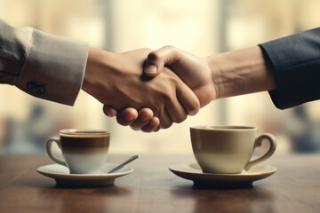 Business Meeting Over Coffee