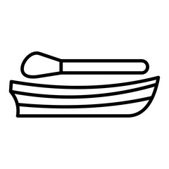   Paddle Boat line icon