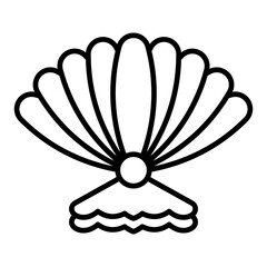   Sea Shell line icon