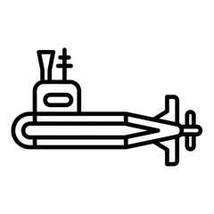   Submarine line icon