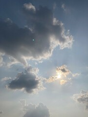 Sky and cloud at the noon time