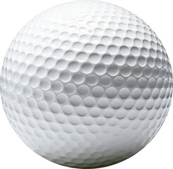 Golf ball isolated on transparent background. PNG