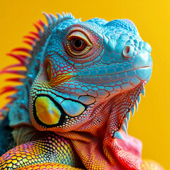 Fototapeta premium iguana on a branch