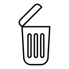   Recyclable disposables line icon