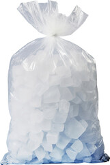 Ice bag isolated on transparent background png