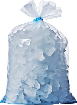 Ice bag isolated on transparent background png