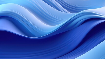 Abstract background of wavy lines in blue colors