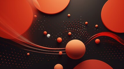 Abstract background with different shapes