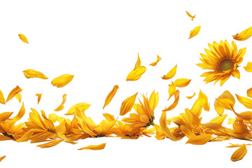 Golden Autumn Frame with Nature Elements