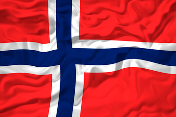 . National flag of Svalbard. Background  with flag of Svalbard.