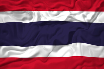 National flag of Thailand. Background  with flag  of  Thailand.