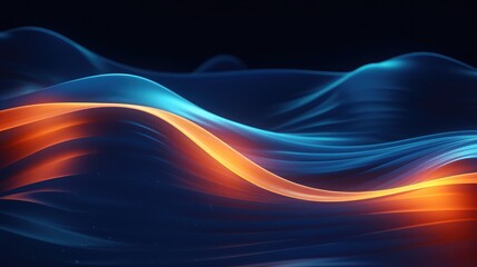 Abstract background with flowing waves