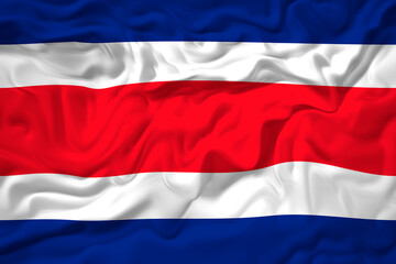 Obraz premium National flag of Сosta-rica. Background with flag of Сosta-rica.