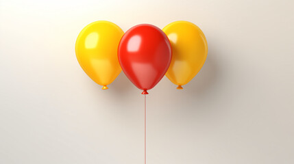 3d render illustration of balloons