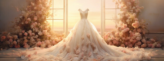 wedding dress background