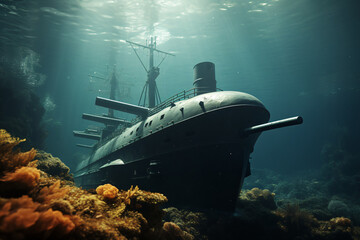 U-Boot auf Tauchfahrt(submarine)